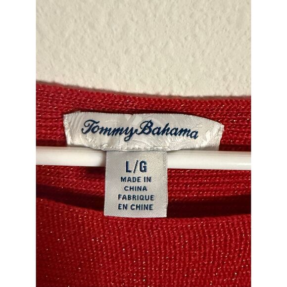 Tommy Bahama Sparkle Bonita Dolman Top Pullover Sweater Size L - Picture 3 of 7
